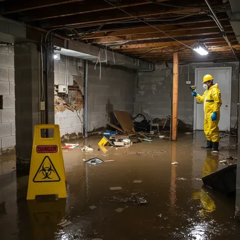 Flooded Basement Electrical Hazard in Lodi, CA Property